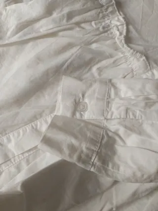 Camisa blanca mujer con volantes