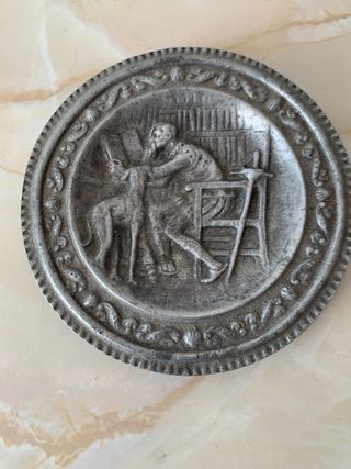 Platos de peltre decorativos (Set de 6)