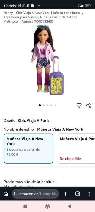 Muñeca Nancy Nueva Precintada con accesorios viaje