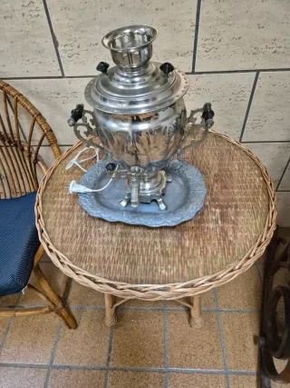 Samovar Ruso metálico años 80