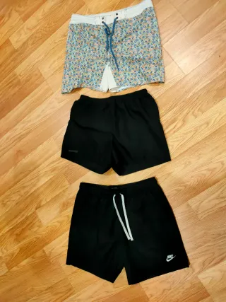 3 Pantalones Cortos Nike Talla M