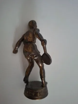 Statuetta giocatore tennis bronzo