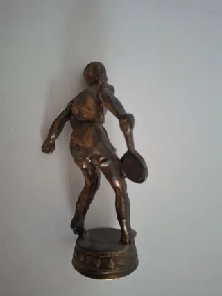 Statuetta giocatore tennis bronzo