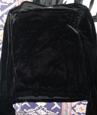 Cárdigan azul.Regalo camiseta negra