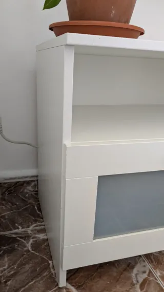 Mueble TV Brimnes Ikea Blanco