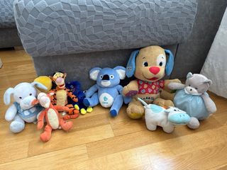 Lote de 8 peluches variados