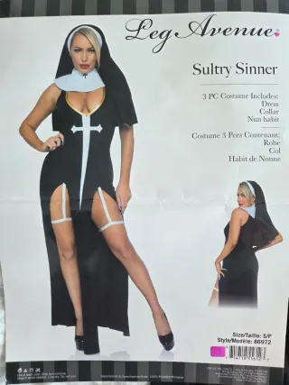 Disfraz Monja Sexy Leg Avenue Talla S