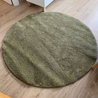 Alfombra redonda verde STOENSE Ikea (130cm)