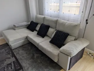 Sofá Chaiselongue Gris