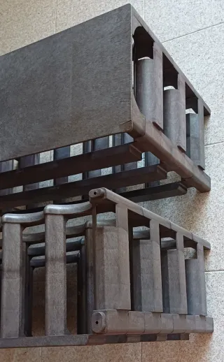 Botellero apilable de plástico