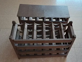 Botellero apilable de plástico