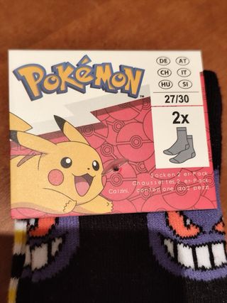 2 paia calzini Pokemon 27/30