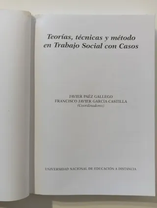 Teorías, técnicas y método en trabajo social co...
