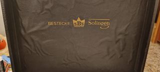 Cubertería Solingen 57 piezas baño oro