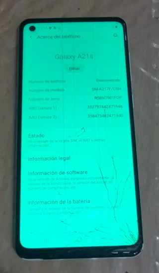 Samsung Galaxy A21s Pantalla Rota