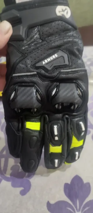 Guantes Moto ARMURE Negros y Multicolor