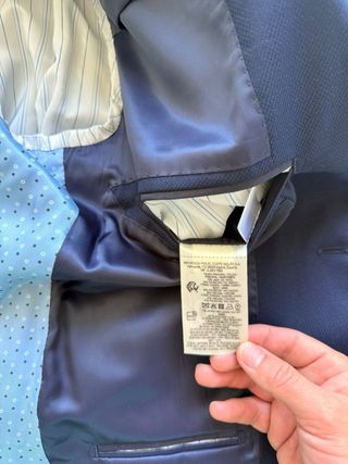 Traje Dustin azul usado una vez, El Corte Ingles