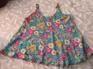 Blusa India Town floral seda y viscosa