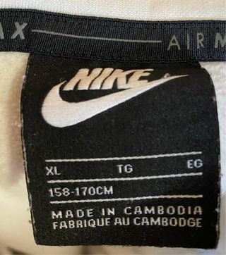 Sudadera Nike Air Max Blanca y Negra de 158-170 cm