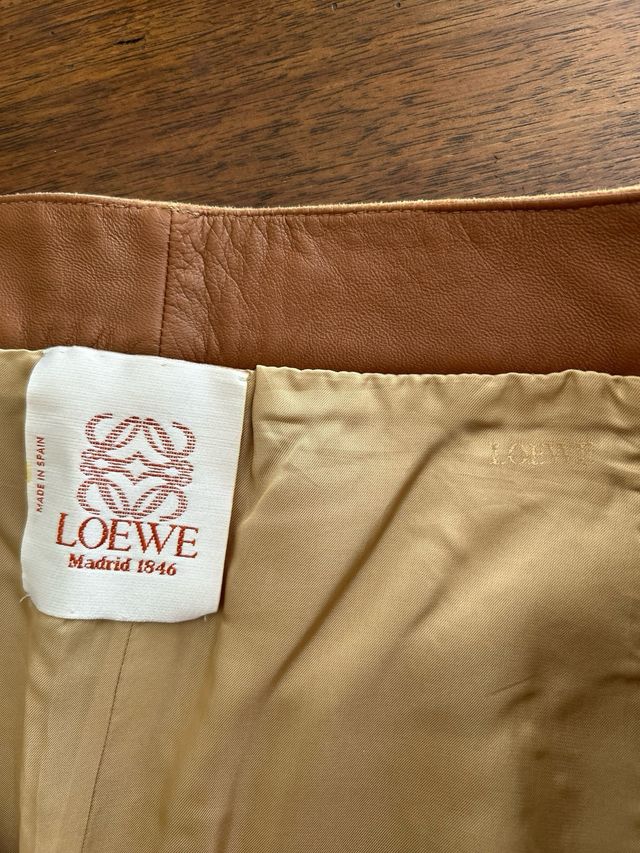 Pantalón de ante Loewe camel