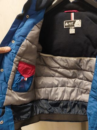 Completo sci AST giubbino e pantalone blu