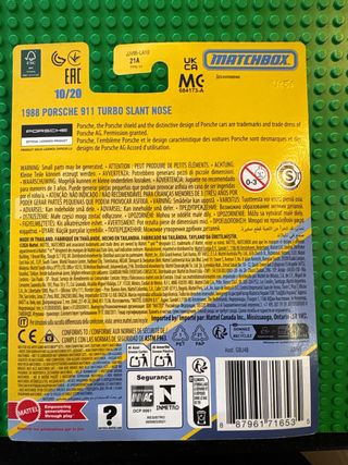 Matchbox 1988 Porsche 911 Turbo Slant Nose