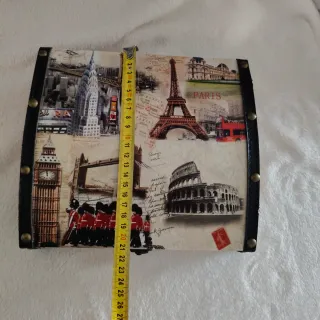 Caja Decorativa Viajes Cristal Tallado Bohemia