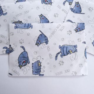 Sobres hechos a mano con gatos