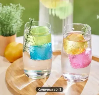 16 Cubitos Hielo Reutilizables Color Rojo