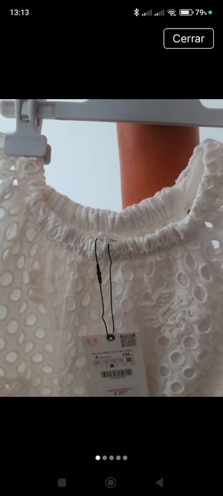 Vestido blanco bordado