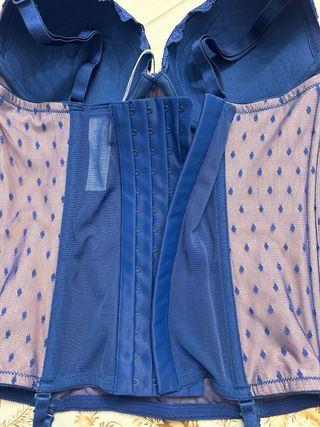 Corsetto Yamamay blu con pois tg. IV
