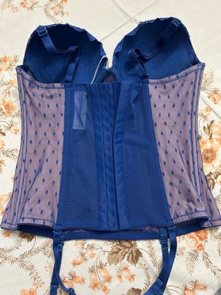 Corsetto Yamamay blu con pois tg. IV