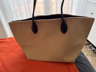 Bolso Tote Lacoste Beige