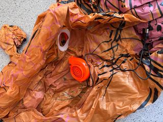 Disfraz dinosaurio hinchable T-Rex adulto completo