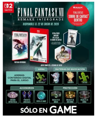 Final Fantasy VII Remake Intergrade Switch2 Magic