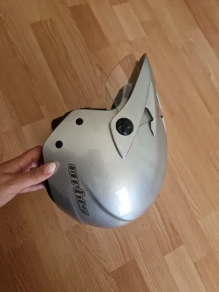 Casco Moto NZI Talla S Plata