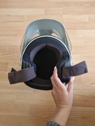 Casco Moto NZI Talla S Plata