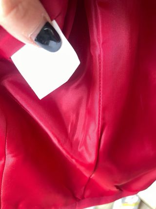 Chaqueta roja forrada talla 38-40