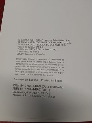 lote de 12 tomos, El mundo mágico de los niños. Océano , Completa, 1989