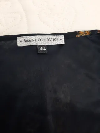 Blusa gasa forrada estampado floral