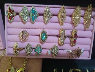 Conjunto Acero 18K Colgantes y Anillo