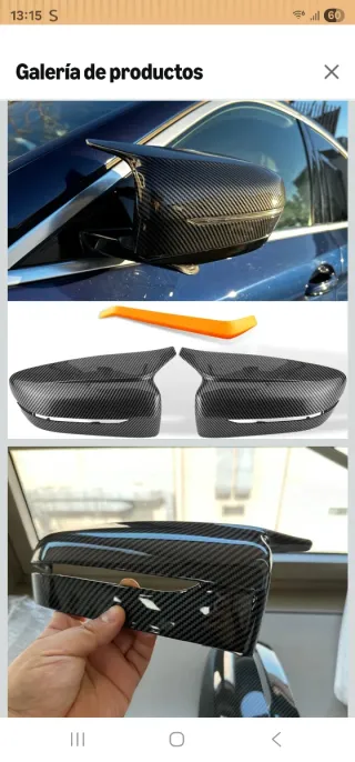 Carcasas Retrovisores BMW Fibra Carbono