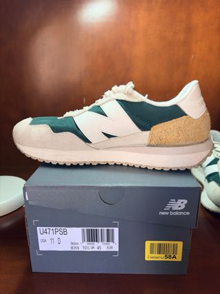 New Balance 237 Beige/Verde Talla 45