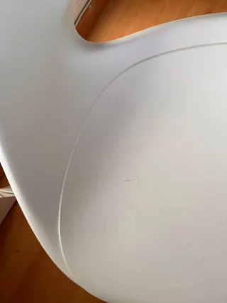 Silla infantil Ikea sibben blanca con ruedas