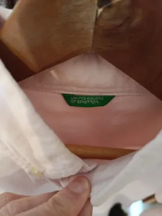 Camisa niño rosa Benetton