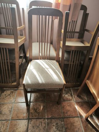 6 Elegantes sillas de comedor/salón a 17€/ ud