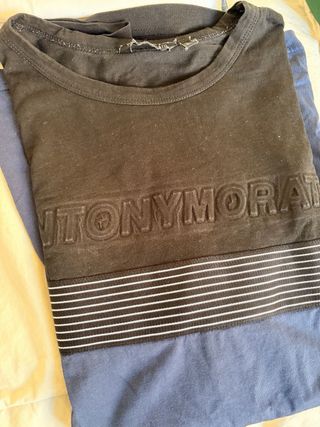 Camiseta Antony Morato Negra y Azul