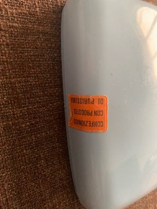 Portasapone vintage azzurro anni '70