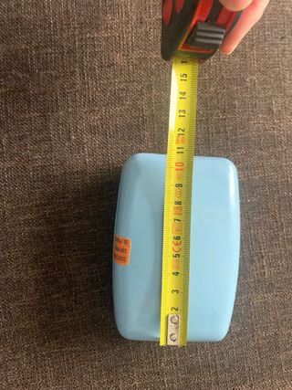 Portasapone vintage azzurro anni '70