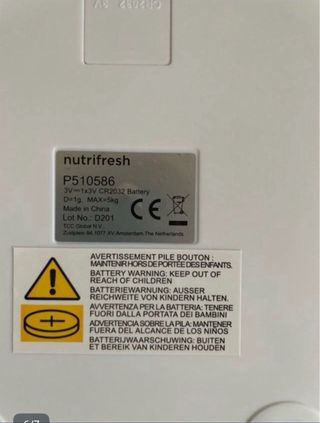 Báscula de cocina digital Nutrifresh